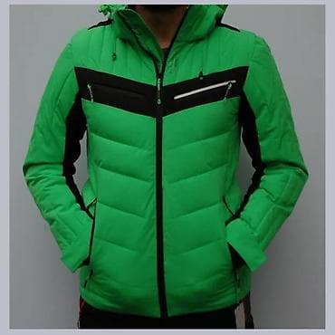 Muška zimska jakna – zelena/crna - Sportski kroj sa panelima od na lalafo.rs Muška zimska jakna – zelena/crna - Sportski kroj sa panelima od