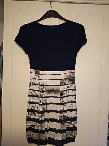 Ženska haljina, mornarski stil. - Kroj: uska silueta koja prati na lalafo.rs — 4 Ženska haljina, mornarski stil. - Kroj: uska silueta koja prati — 4