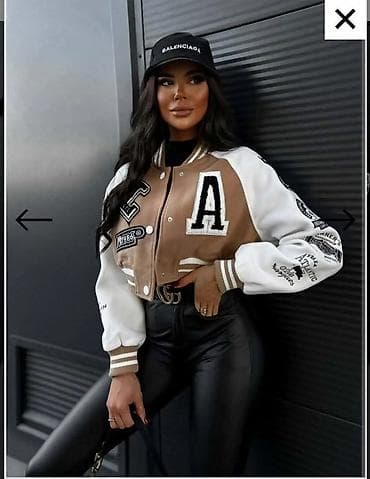 Kratka varsity jakna – ženska - Model: krojena „college/varsity“ at lalafo.rs — 3 Kratka varsity jakna – ženska - Model: krojena „college/varsity“ — 3