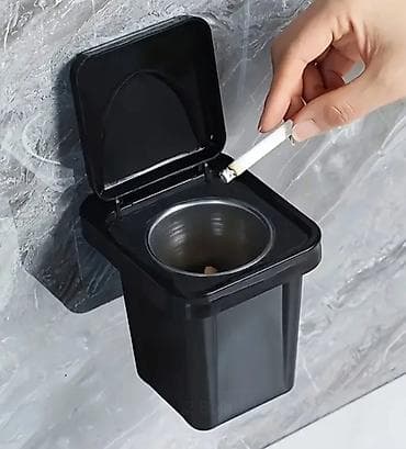 Zidna pepeljara sa poklopcem i unutrašnjom metalnom čašom - Praktična na lalafo.rs — 2 Zidna pepeljara sa poklopcem i unutrašnjom metalnom čašom - Praktična — 2