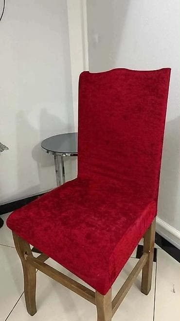 Rastegljive navlake za stolice – baršunasti izgled - Materijal: meka na lalafo.rs — 8 Rastegljive navlake za stolice – baršunasti izgled - Materijal: meka — 8