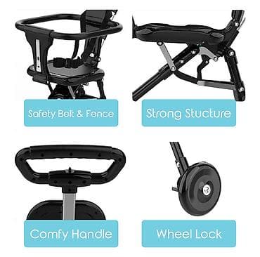 Ultralaka sklopiva dečja kolica/tricikl sa upravljačkom ručkom - na lalafo.rs — 4 Ultralaka sklopiva dečja kolica/tricikl sa upravljačkom ručkom - — 4