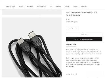 *** AKCIJA *** 0170 KABAL Original Game Boy Link Cable for 2 Players na lalafo.rs — 6 *** AKCIJA *** 0170 KABAL Original Game Boy Link Cable for 2 Players — 6