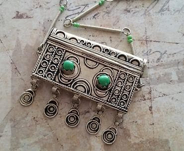 Originalna tribal ogrlica iz Maroka Berberski rad Legura srebra at lalafo.rs — 4 Originalna tribal ogrlica iz Maroka Berberski rad Legura srebra — 4