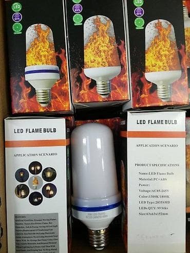 Plamen led sijalica vpc. LED svetla treptaju toplo žutom, imitira na lalafo.rs — 1 Plamen led sijalica vpc. LED svetla treptaju toplo žutom, imitira — 1