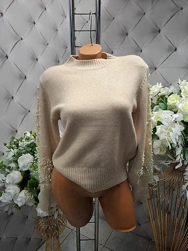 Ženski džemper sa bogatom ručnom aplikacijom S, M, L - Model: pleteni na lalafo.rs — 4 Ženski džemper sa bogatom ručnom aplikacijom S, M, L - Model: pleteni — 4