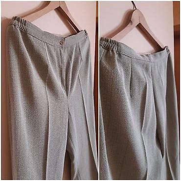 Ženske pantalone – veličina 48 - Boja: svetlo siva/maslinasta - Kroj na lalafo.rs — 2 Ženske pantalone – veličina 48 - Boja: svetlo siva/maslinasta - Kroj — 2