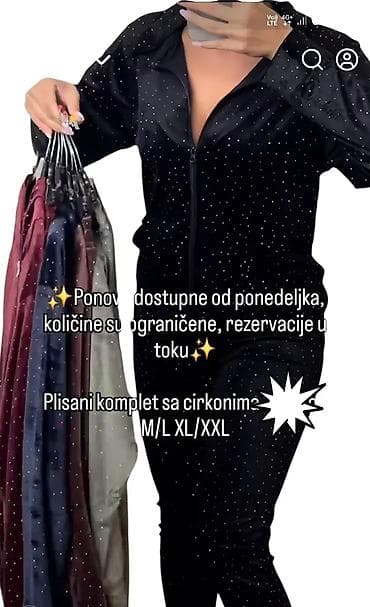 Plišani komplet sa cirkonima – udoban i atraktivan sportsko‑casual na lalafo.rs — 3 Plišani komplet sa cirkonima – udoban i atraktivan sportsko‑casual — 3