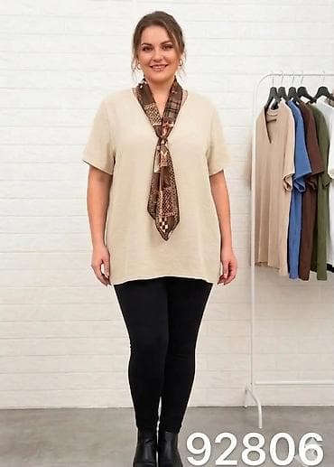 Ženska majica sa kratkim rukavima – model 92806 - Kroj: komotan na lalafo.rs Ženska majica sa kratkim rukavima – model 92806 - Kroj: komotan