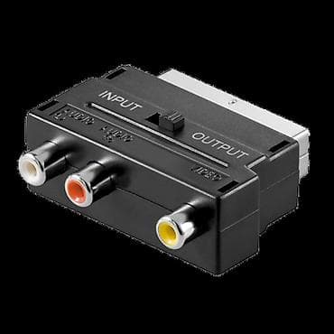 Prelaz sa SCART na 3 CINCH (video i 2x audio), In/Out prekidač za na lalafo.rs — 2 Prelaz sa SCART na 3 CINCH (video i 2x audio), In/Out prekidač za — 2