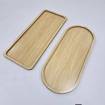 Drvena poslužavna daska – pravougaona/zaobljena - Materijal: prirodno na lalafo.rs — 4 Drvena poslužavna daska – pravougaona/zaobljena - Materijal: prirodno — 4