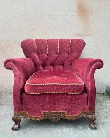 Stilske fotelje: Stara stilska BERZERA fotelja - lavlje šape 🛋️🦁 Chippendale stara na lalafo.rs — 4 Stilske fotelje: Stara stilska BERZERA fotelja - lavlje šape 🛋️🦁 Chippendale stara — 4