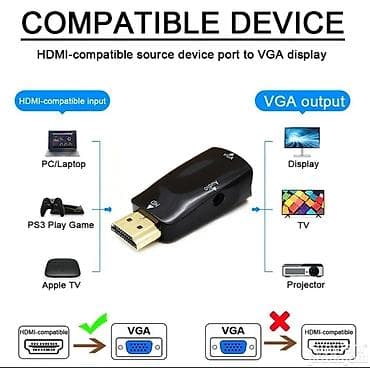 HDMI na VGA adapter sa audio izlazom (HDMI muški na VGA ženski) Opis na lalafo.rs — 3 HDMI na VGA adapter sa audio izlazom (HDMI muški na VGA ženski) Opis — 3
