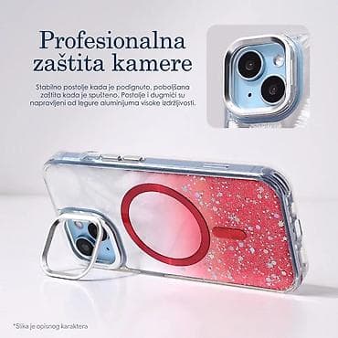 Magsafe kompatbilna torbica. Tvrda poleđina sa šljokicama i srebrnom na lalafo.rs — 3 Magsafe kompatbilna torbica. Tvrda poleđina sa šljokicama i srebrnom — 3