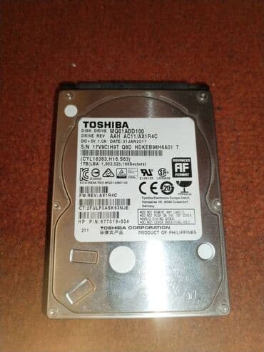 Hard Disk 1TB TOSHIBA 2.5'' health/performance 100% Karakteristike na lalafo.rs Hard Disk 1TB TOSHIBA 2.5'' health/performance 100% Karakteristike