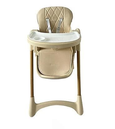 Visoka stolica za hranjenje bebe – bež - Udobno, tapacirano sedište na lalafo.rs Visoka stolica za hranjenje bebe – bež - Udobno, tapacirano sedište