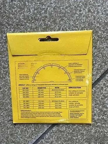Cutting & Grinding Discs: DeWALT dijamant
Brusne ploce 22.2mm 125mm at lalafo.rs — 2 Cutting & Grinding Discs: DeWALT dijamant
Brusne ploce 22.2mm 125mm — 2