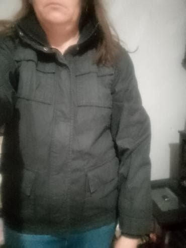 Ženska zimska jakna, tamno sive/Crne boje. - Model: parka/utility na lalafo.rs — 2 Ženska zimska jakna, tamno sive/Crne boje. - Model: parka/utility — 2