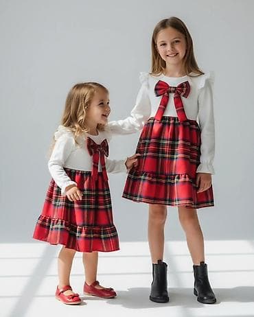 Dečije haljine u kompletu za sestre – tartan dezen gs - Model: gornji na lalafo.rs Dečije haljine u kompletu za sestre – tartan dezen gs - Model: gornji