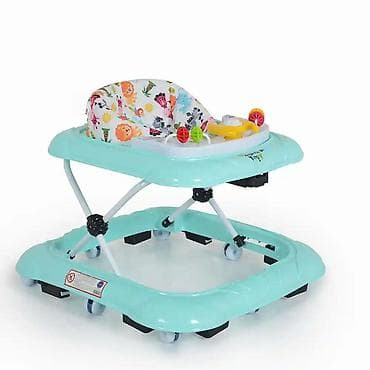 Baby Push Walkers: Hodalica za bebe – tirkizna, sklopiva - Konstrukcija sa X-ramom i at lalafo.rs — 1 Baby Push Walkers: Hodalica za bebe – tirkizna, sklopiva - Konstrukcija sa X-ramom i — 1