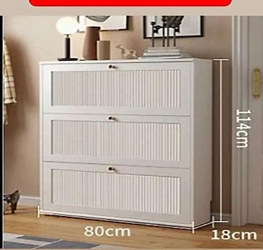 Komoda/ormarić za cipele – uska, trosegmentna - Dimenzije: širina 80 na lalafo.rs Komoda/ormarić za cipele – uska, trosegmentna - Dimenzije: širina 80