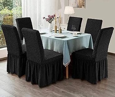 Prekrivači za stolice sa karnerima
Cena za 6 komada-2600 dinara na lalafo.rs — 4 Prekrivači za stolice sa karnerima
Cena za 6 komada-2600 dinara — 4