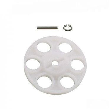 Bela plastična remenica sa šest otvora, pogodna za različite mehaničke na lalafo.rs Bela plastična remenica sa šest otvora, pogodna za različite mehaničke