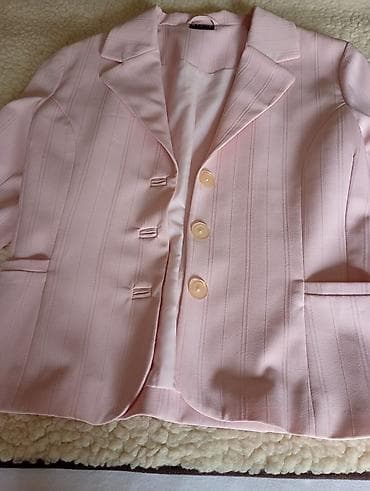 pantalone gina benotti: Elegantni ženski sako u nežno roze boji sa diskretnim vertikalnim na lalafo.rs — 2 pantalone gina benotti: Elegantni ženski sako u nežno roze boji sa diskretnim vertikalnim — 2