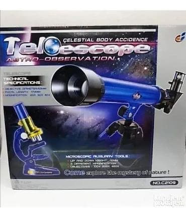 Binoculars and telescopes: ZA BRISANJE Teleskop i mikroskop za decu – naučni set za male at lalafo.rs — 1 Binoculars and telescopes: ZA BRISANJE Teleskop i mikroskop za decu – naučni set za male — 1