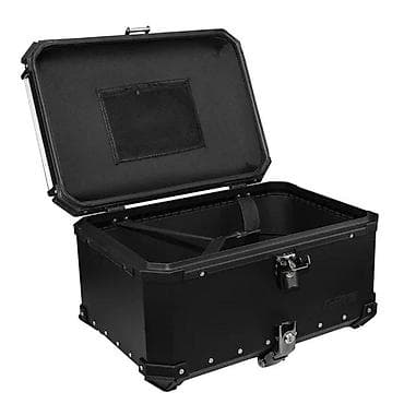 Aluminijumski top case za motocikl – crni - Materijal: ojačani na lalafo.rs Aluminijumski top case za motocikl – crni - Materijal: ojačani