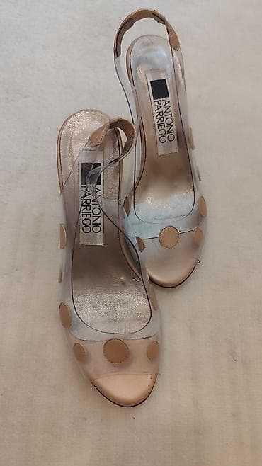 ⚪Sandale providne sa bronzanom štiklom 38 broj. ⚪Visina stikle 6 na lalafo.rs — 4 ⚪Sandale providne sa bronzanom štiklom 38 broj. ⚪Visina stikle 6 — 4