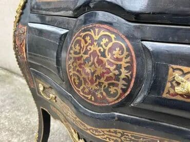 Antique Dressers: Stara stilska Boulle trbušasta komoda sa mermerom Stara stilska Boulle at lalafo.rs — 10 Antique Dressers: Stara stilska Boulle trbušasta komoda sa mermerom Stara stilska Boulle — 10