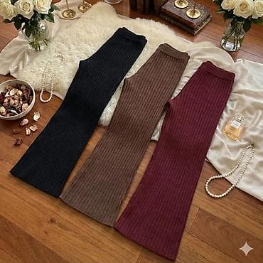 pantalone gina benotti: Rebraste ženske pantalone sa širokim nogavicama veličine S, M, L, XL na lalafo.rs — 3 pantalone gina benotti: Rebraste ženske pantalone sa širokim nogavicama veličine S, M, L, XL — 3