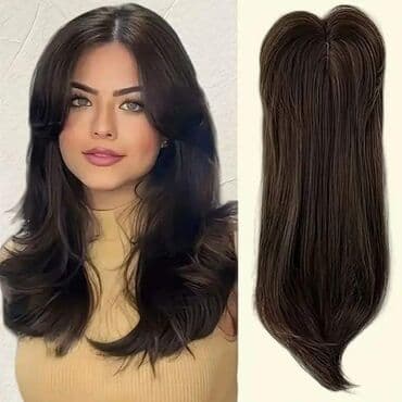 Klip-on top hair ekstenzija sa razdeljkom (crown topper) - Tip na lalafo.rs Klip-on top hair ekstenzija sa razdeljkom (crown topper) - Tip