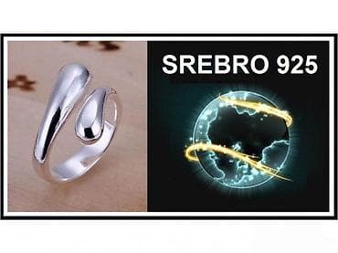 kom sa etiketom: Prsten od srebra 925 – minimalistički, podesiv dizajn - Materijal at lalafo.rs — 2 kom sa etiketom: Prsten od srebra 925 – minimalistički, podesiv dizajn - Materijal — 2