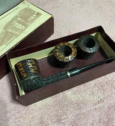 Vintage drvena lula – poljski set s tri zamjenjive glave Prodaje se na lalafo.rs — 3 Vintage drvena lula – poljski set s tri zamjenjive glave Prodaje se — 3