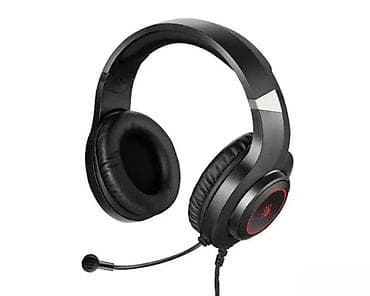 Gaming headset sa mikrofonom – crni - Preko-uhu (over-ear) slušalice na lalafo.rs Gaming headset sa mikrofonom – crni - Preko-uhu (over-ear) slušalice