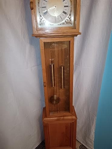 Drveni podni sat s klatnom (Grandfather clock) - Kućište od punog na lalafo.rs — 4 Drveni podni sat s klatnom (Grandfather clock) - Kućište od punog — 4