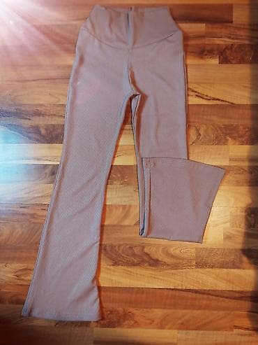 Ženske rebraste helanke/pantalone sa visokim strukom - Boja na lalafo.rs — 5 Ženske rebraste helanke/pantalone sa visokim strukom - Boja — 5