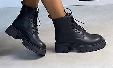 Ženske čizme – više modela - Kratke vezane čizme do članaka u crnoj na lalafo.rs — 3 Ženske čizme – više modela - Kratke vezane čizme do članaka u crnoj — 3