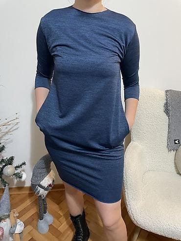 Pamucne haljine vel M-L. Tamnoplava i siva, nove na lalafo.rs Pamucne haljine vel M-L. Tamnoplava i siva, nove