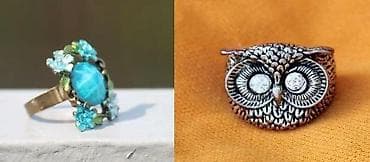 Prsten Sova I Tirkizni prsten. 1. Prsten Sova Prekrasan prsten Sova na lalafo.rs Prsten Sova I Tirkizni prsten. 1. Prsten Sova Prekrasan prsten Sova
