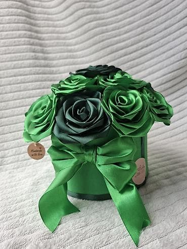 Ručne dekorativne kutije sa satenskim cvećem - Unikatne aranžmane na lalafo.rs — 9 Ručne dekorativne kutije sa satenskim cvećem - Unikatne aranžmane — 9