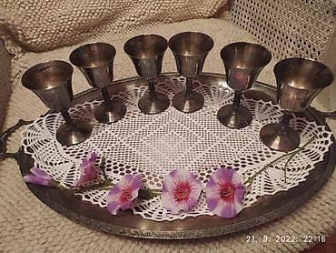 Home & Garden: Set od 6 srebrnih/metalnih čaša za liker/vino - Materijal at lalafo.rs — 1 Home & Garden: Set od 6 srebrnih/metalnih čaša za liker/vino - Materijal — 1