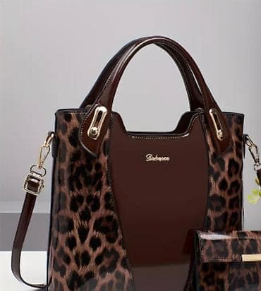 Elegantna ženska torba sa leopard printom + pripadajuća mini at lalafo.rs — 2 Elegantna ženska torba sa leopard printom + pripadajuća mini — 2