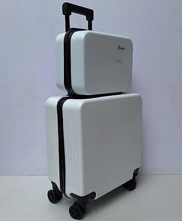 Travel suitcases and bags: Set kofera za putovanje – 2 dela, tvrda školjka, bela - Komplet at lalafo.rs — 5 Travel suitcases and bags: Set kofera za putovanje – 2 dela, tvrda školjka, bela - Komplet — 5