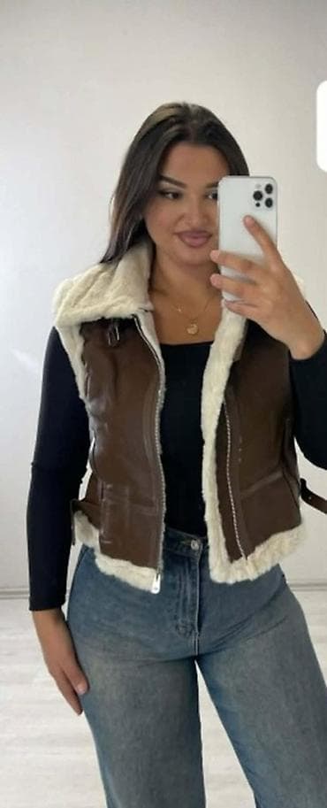 prsluk jaknica mango u: Ženska prsluk-jakna sa krznenom postavom - Model: kraći prsluk sa at lalafo.rs — 1 prsluk jaknica mango u: Ženska prsluk-jakna sa krznenom postavom - Model: kraći prsluk sa — 1