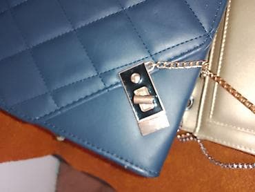 Plava štepana ženska torbica preko ramena - Materijal: veštačka koža na lalafo.rs — 2 Plava štepana ženska torbica preko ramena - Materijal: veštačka koža — 2