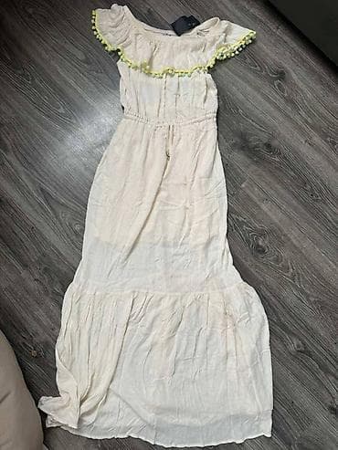 Nova sa etiketom BLONDY maksi letnja haljina, sa ukrasnim na lalafo.rs — 2 Nova sa etiketom BLONDY maksi letnja haljina, sa ukrasnim — 2