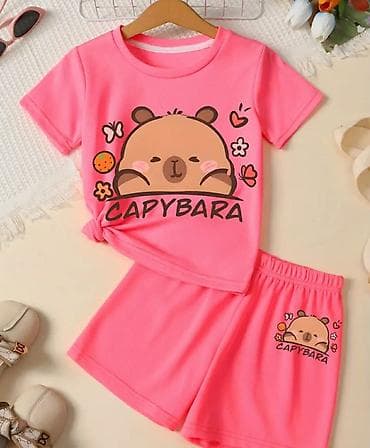 Dečiji komplet majica + šorts „Capybara“ - Dvoslojni komplet za na lalafo.rs — 3 Dečiji komplet majica + šorts „Capybara“ - Dvoslojni komplet za — 3